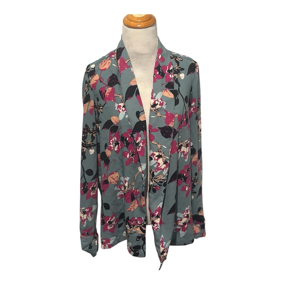 Floral Open Front Cardigan